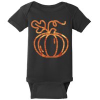 Thanksgiving Halloween Pumpkin Fall Autumn Plaid Baby Bodysuit