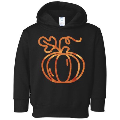 Thanksgiving Halloween Pumpkin Fall Autumn Plaid Toddler Hoodie