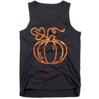 Thanksgiving Halloween Pumpkin Fall Autumn Plaid Tank Top