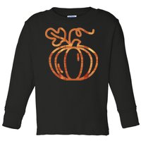 Thanksgiving Halloween Pumpkin Fall Autumn Plaid Toddler Long Sleeve Shirt