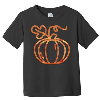 Thanksgiving Halloween Pumpkin Fall Autumn Plaid Toddler T-Shirt