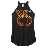 Thanksgiving Halloween Pumpkin Fall Autumn Plaid Women's Perfect Tri Rocker Tank