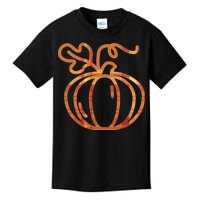 Thanksgiving Halloween Pumpkin Fall Autumn Plaid Kids T-Shirt