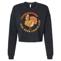 Thanksgiving Has Been Canceled Cropped Pullover Crew