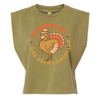 Thanksgiving Has Been Canceled Garment-Dyed Women's Muscle Tee