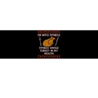 Thanksgiving I'm Into Fitness Ugly Sweater Bumper Sticker