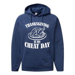 Thanksgiving is My Cheat Day Performance Fleece Hoodie