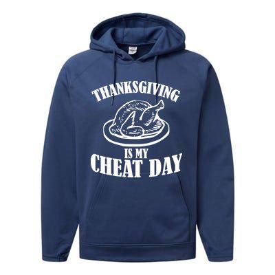 Thanksgiving is My Cheat Day Performance Fleece Hoodie