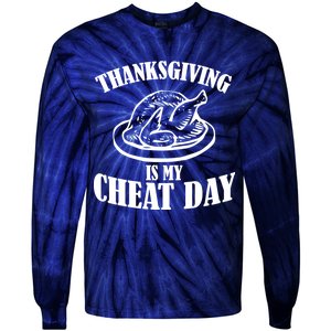 Thanksgiving is My Cheat Day Tie-Dye Long Sleeve Shirt