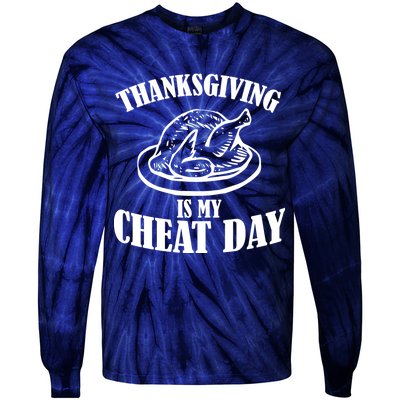 Thanksgiving is My Cheat Day Tie-Dye Long Sleeve Shirt