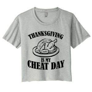 Thanksgiving is My Cheat Day Women's Crop Top Tee