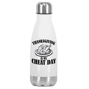 Thanksgiving is My Cheat Day Stainless Steel Insulated Water Bottle