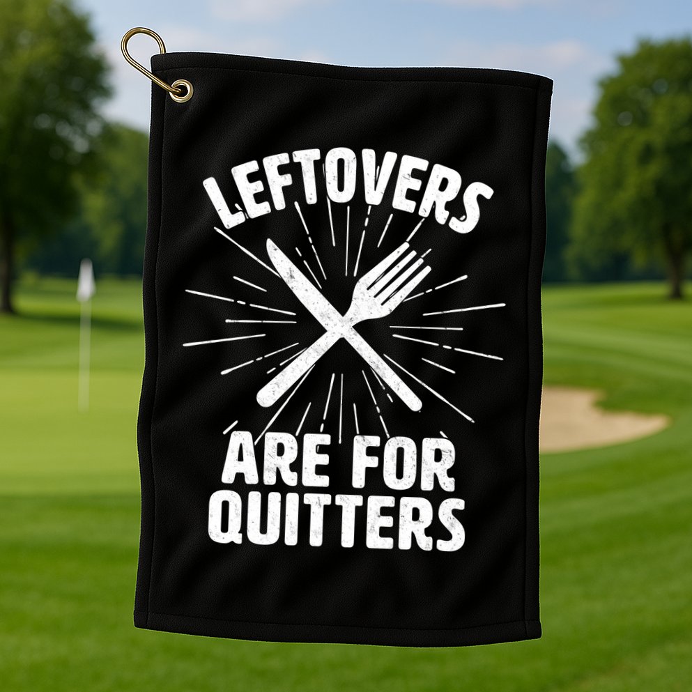 Thanksgiving Leftovers Are For Quitters Golf Towel