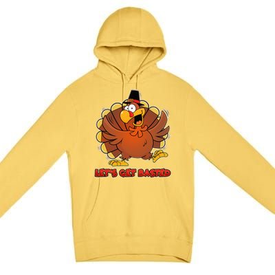 Thanksgiving Let's Get Basted Premium Pullover Hoodie