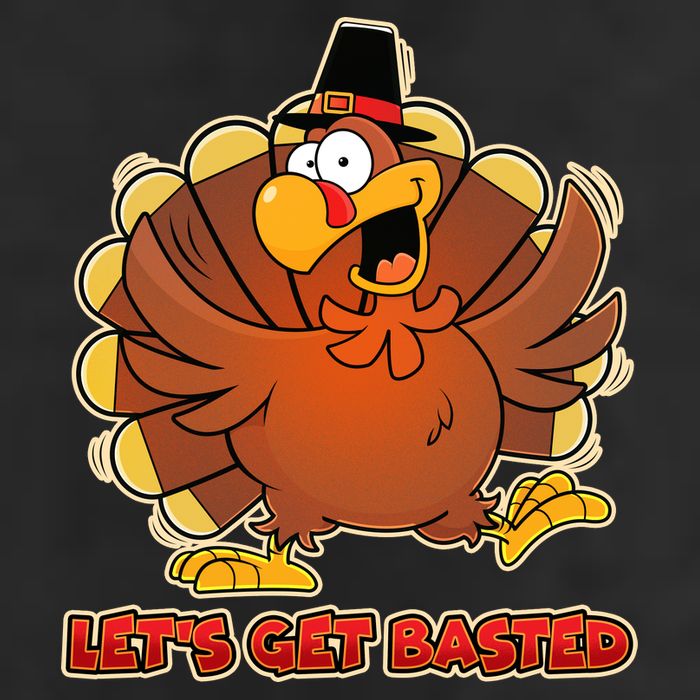 Thanksgiving Let's Get Basted Adult Drive Performance Visor