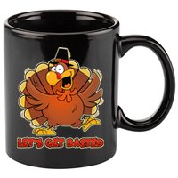 Thanksgiving Let's Get Basted 11oz C Handle Ceramic Mug