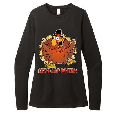 Thanksgiving Let's Get Basted Womens CVC Long Sleeve Shirt