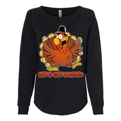 Thanksgiving Let's Get Basted Womens California Wash Sweatshirt