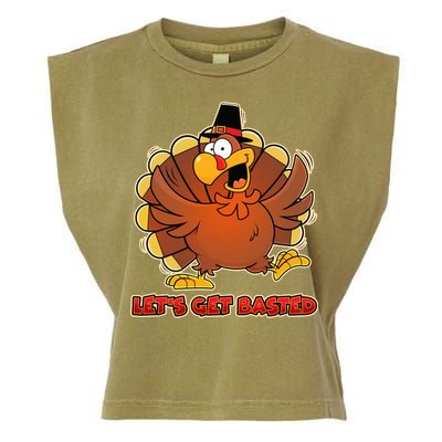 Thanksgiving Let's Get Basted Garment-Dyed Women's Muscle Tee