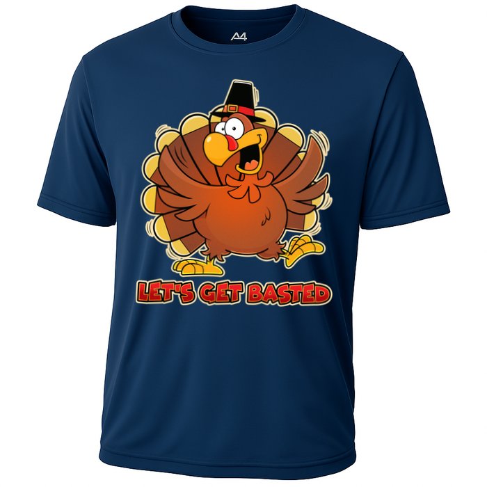 Thanksgiving Let's Get Basted Cooling Performance Crew T-Shirt