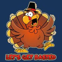 Thanksgiving Let's Get Basted Cooling Performance Crew T-Shirt
