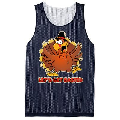 Thanksgiving Let's Get Basted Mesh Reversible Basketball Jersey Tank