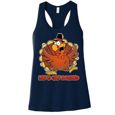 Thanksgiving Let's Get Basted Women's Racerback Tank