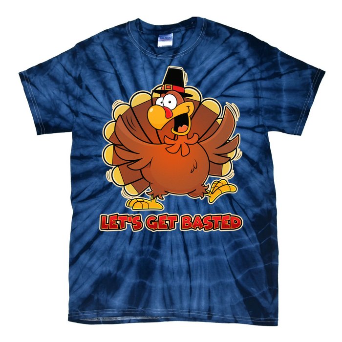 Thanksgiving Let's Get Basted Tie-Dye T-Shirt