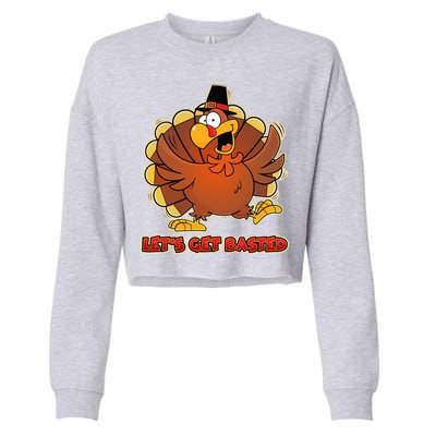 Thanksgiving Let's Get Basted Cropped Pullover Crew