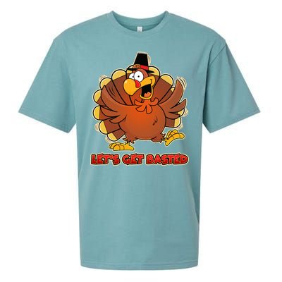 Thanksgiving Let's Get Basted Sueded Cloud Jersey T-Shirt