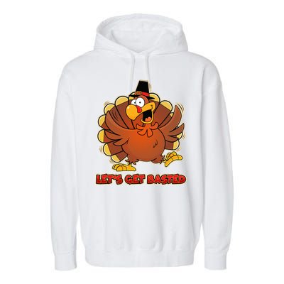 Thanksgiving Let's Get Basted Garment-Dyed Fleece Hoodie