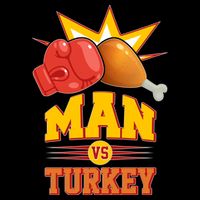 Thanksgiving Man Vs Turkey Fight Mug