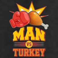 Thanksgiving Man Vs Turkey Fight Hat