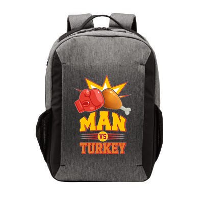 Thanksgiving Man Vs Turkey Fight Vector Backpack