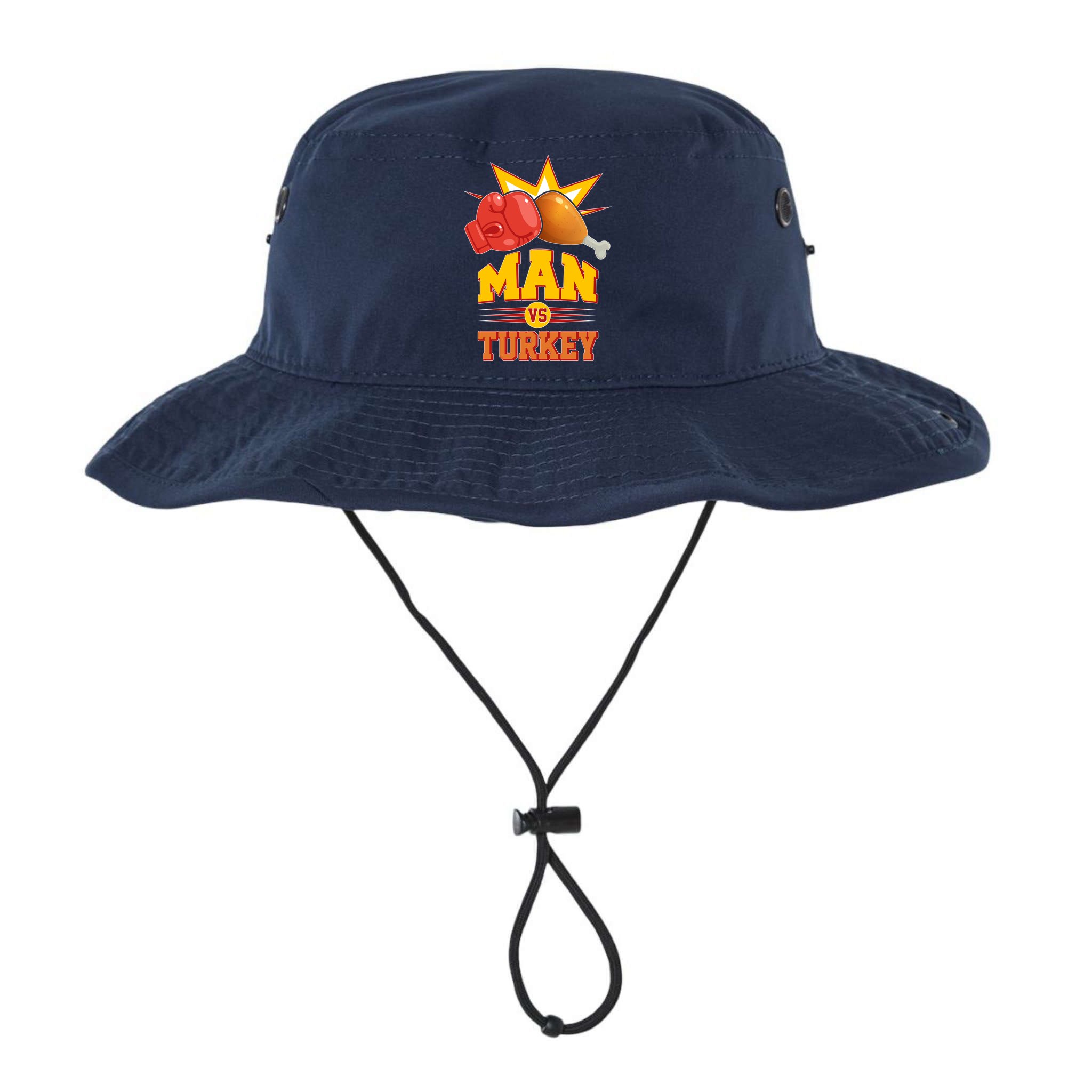 Thanksgiving Man Vs Turkey Fight Bucket Hat