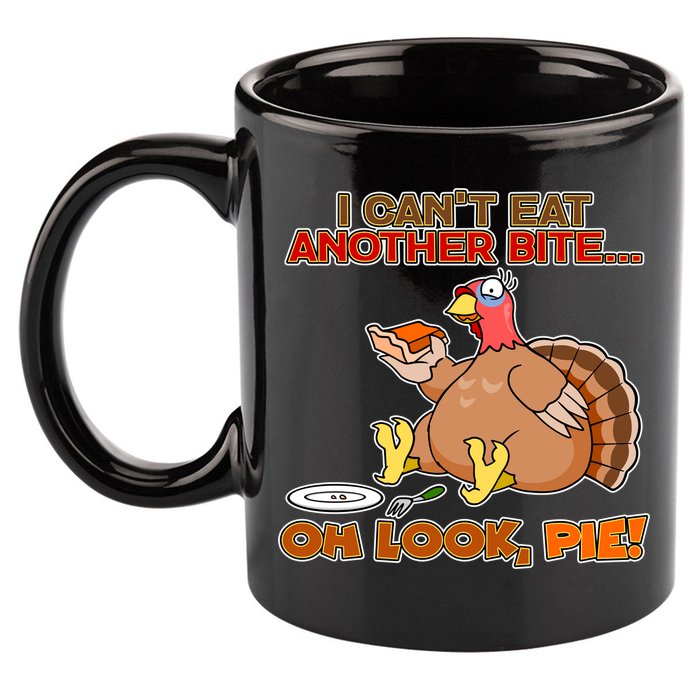 Thanksgiving Oh Look Pie! 11oz C Handle Ceramic Mug