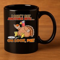 Thanksgiving Oh Look Pie! 11oz C Handle Ceramic Mug