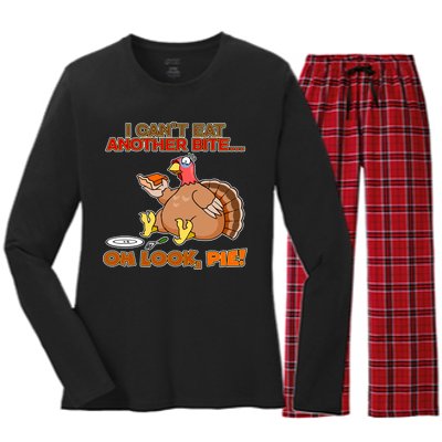 Thanksgiving Oh Look Pie! Women's Long Sleeve Flannel Pajama Set 