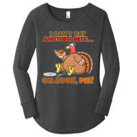 Thanksgiving Oh Look Pie! Women's Perfect Tri Tunic Long Sleeve Shirt