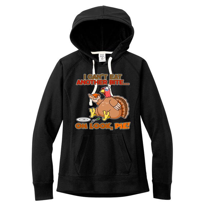 Thanksgiving Oh Look Pie! Women's Fleece Hoodie