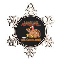 Thanksgiving Oh Look Pie! Metallic Star Ornament