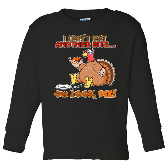 Thanksgiving Oh Look Pie! Toddler Long Sleeve Shirt