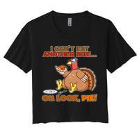 Thanksgiving Oh Look Pie! Women's Crop Top Tee