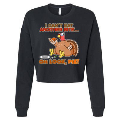 Thanksgiving Oh Look Pie! Cropped Pullover Crew