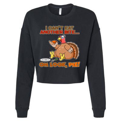 Thanksgiving Oh Look Pie! Cropped Pullover Crew