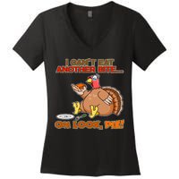 Thanksgiving Oh Look Pie! Women's V-Neck T-Shirt