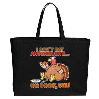 Thanksgiving Oh Look Pie! Cotton Canvas Jumbo Tote