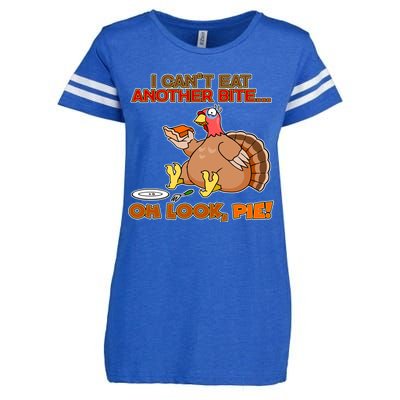 Thanksgiving Oh Look Pie! Enza Ladies Jersey Football T-Shirt