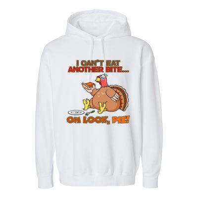 Thanksgiving Oh Look Pie! Garment-Dyed Fleece Hoodie