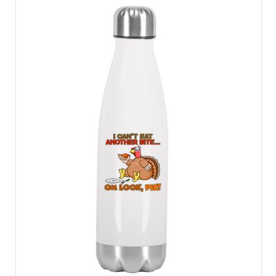 Thanksgiving Oh Look Pie! Stainless Steel Insulated Water Bottle